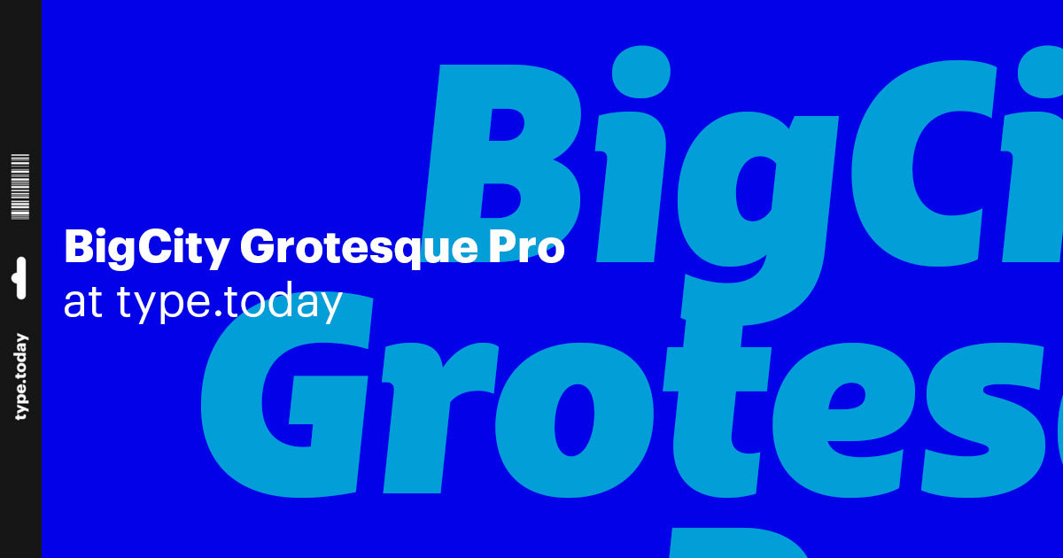 BigCity Grotesque Pro