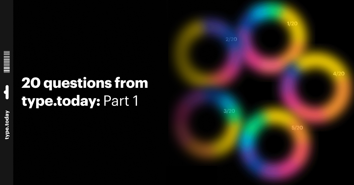 20 questions from type.today: Part 1