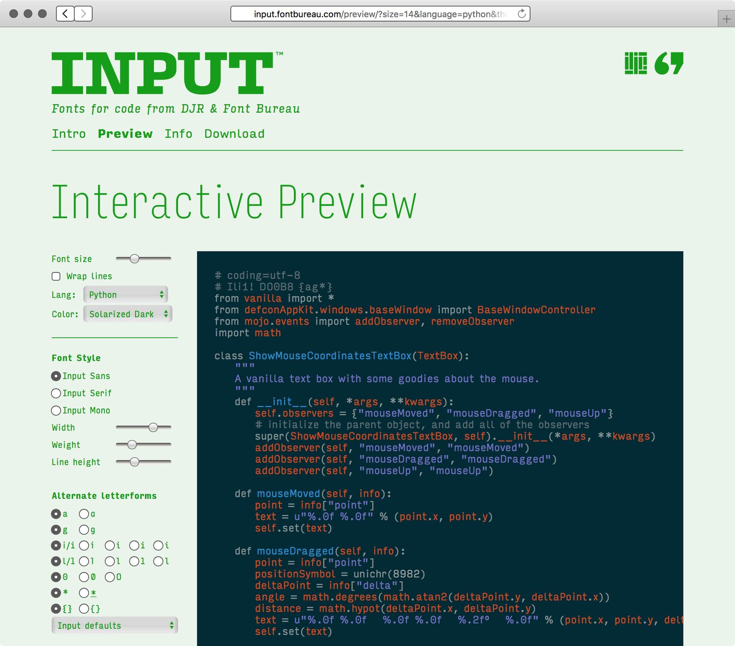 Input-website-Preview